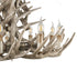 Bethel International 9 Light Faux in Brown Polyresin Antler Chandelier With Metal Hardware Model: YA28C39BR