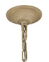 Bethel International 9 Light Faux in Brown Polyresin Antler Chandelier With Metal Hardware Model: YA28C39BR