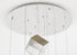 Bethel International 9 Light in Chrome Cubed Chandelier With A Clear Distorted Glass Shades Model: GL446C27CH