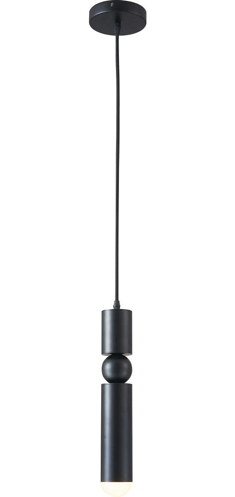 Bethel International China Single Pendant Lighting in Matte Black Finish Model: KJ04P2B