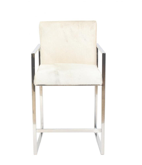 Bethel International Hairline Leather Seat Model: 1367BAR/CH/GREY