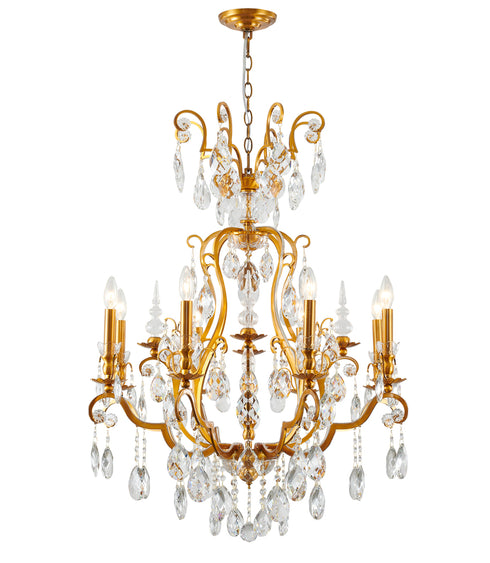 Bethel International in Antique Brass Chandelier Model: BET65XL-AB-1