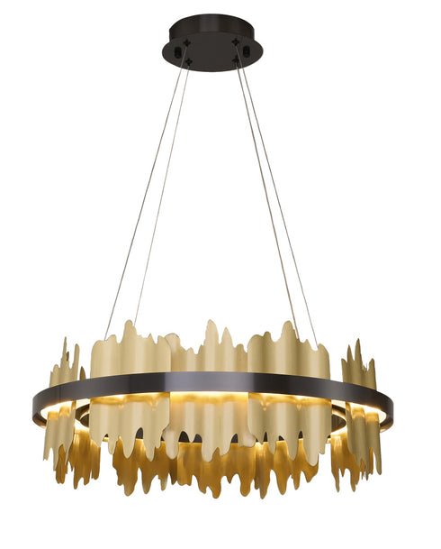 Bethel International in Black and Brass LED Chandelier Model: FT125C23B