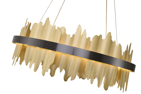 Bethel International in Black and Brass LED Chandelier Model: FT125C23B