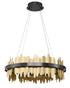 Bethel International in Black and Brass LED Chandelier Model: FT125C23B