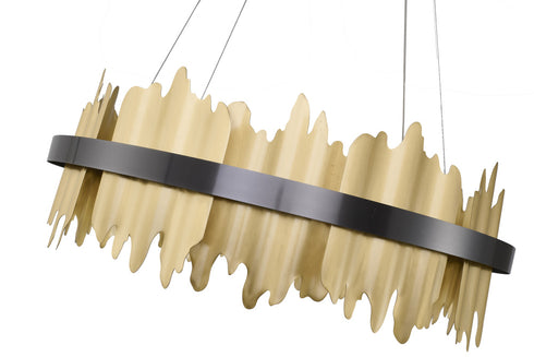 Bethel International in Black and Brass LED Chandelier Model: FT125C23B