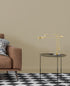Bethel International in Black and Brass LED Table Lamp Model: MU154T27BLK