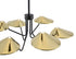 Bethel International in Black and Shiny Brass LED Chandelier Model: MU151C34BR