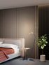 Bethel International in Black and Stain Brass LED Floor Lamp Model: MU153F54BR