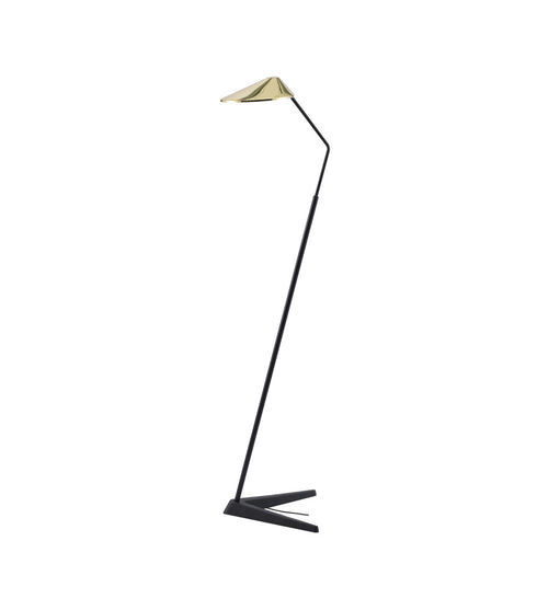 Bethel International in Black and Stain Brass LED Floor Lamp Model: MU153F54BR