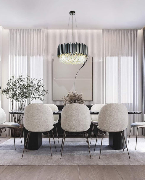 Bethel International in Black Chandelier Model: MU10C22BLK