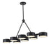 Bethel International in Black Frame Chandelier Model: BE36C50B