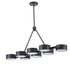 Bethel International in Black Frame Chandelier Model: BE36C50B