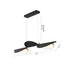 Bethel International in Black LED Pendant Model: MU122C50BLK