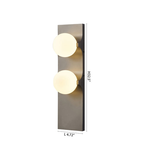 Bethel International in Black Wall Sconce Model: MU150W18BR
