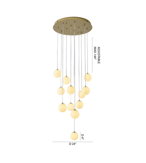 Bethel International in Brass Chandelier Model: WHP24BR