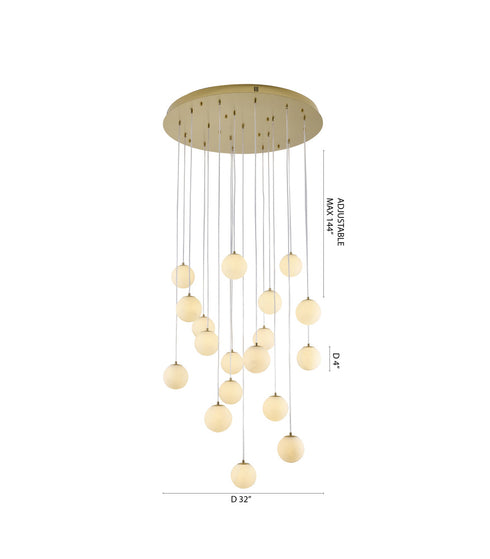 Bethel International in Brass Chandelier Model: WHP32BR
