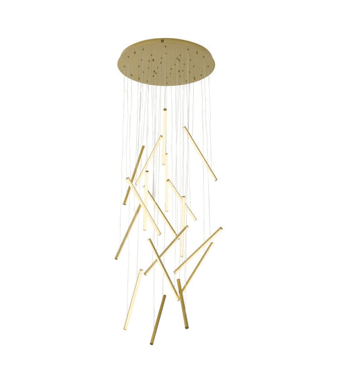 Bethel International in Brass LED Chandelier Model: LTY01C32BR