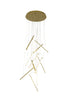 Bethel International in Brass LED Chandelier Model: LTY02C24BR