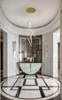 Bethel International in Brass LED Chandelier Model: LTY02C24BR