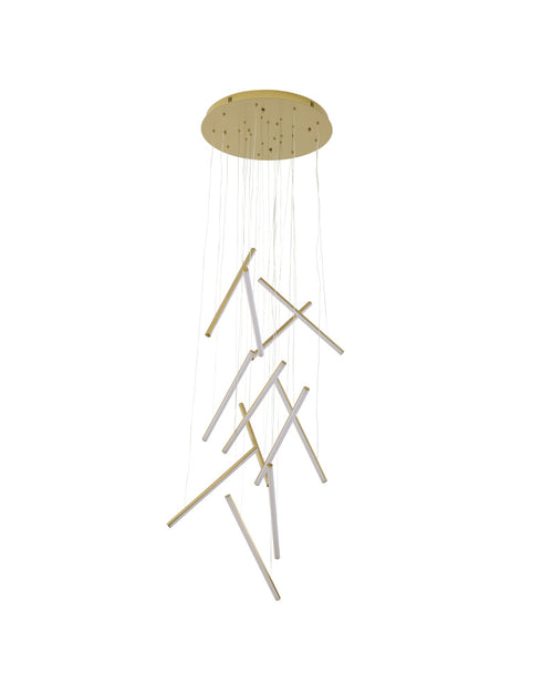 Bethel International in Brass LED Chandelier Model: LTY02C24BR