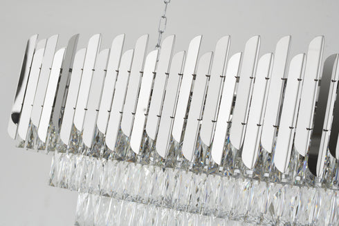 Bethel International in Chrome Rectangular Frame Chandelier Model: GL406C38CH