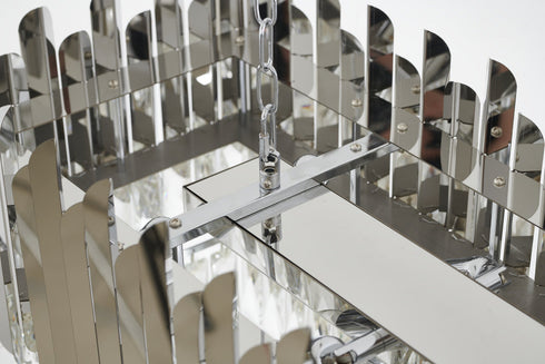 Bethel International in Chrome Rectangular Frame Chandelier Model: GL406C38CH
