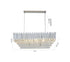 Bethel International in Chrome Rectangular Frame Chandelier Model: GL406C47CH