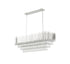 Bethel International in Chrome Rectangular Frame Chandelier Model: GL406C47CH