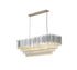 Bethel International in Chrome Rectangular Frame Chandelier Model: GL406C47CH