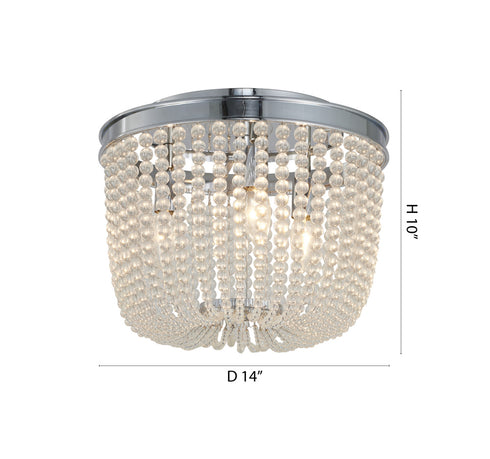 Bethel International in Chrome Semi Flush Mount Model: LA63C14CH