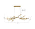 Bethel International in Gold Chandelier Model: IMC53GD