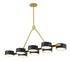 Bethel International in Gold Frame Chandelier Model: BE36C50G