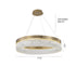 Bethel International in Gold LED Chandelier Model: FT93C32G-2
