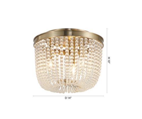Bethel International in Gold Semi Flush Mount Model: LA63C14G