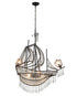 Bethel International in Matte Black Chandelier Model: KO-59M-BLK