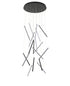 Bethel International in Satin Black LED Chandelier Model: LTY01C32BLK