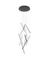 Bethel International in Satin Black LED Chandelier Model: LTY02C24BLK