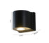 Bethel International in Satin Black Wall Sconce Model: KAC23