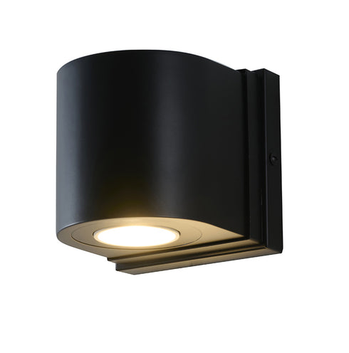 Bethel International in Satin Black Wall Sconce Model: KAC23
