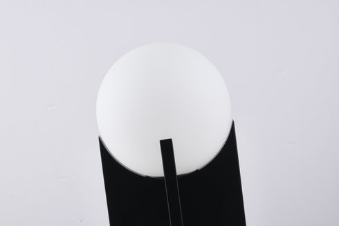 Bethel International in Satin Brass and Black Table Lamp Model: MU134CT16BR
