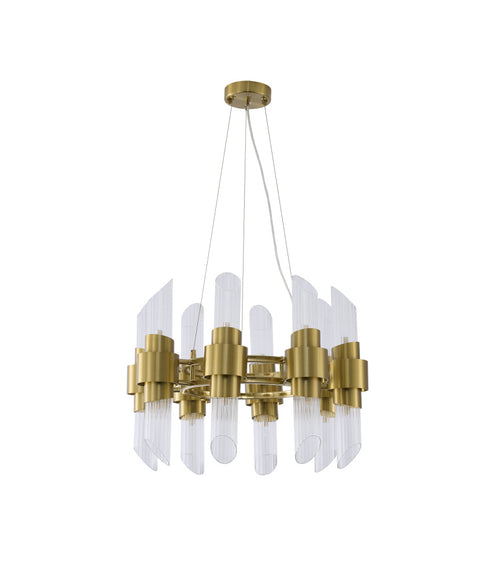 Bethel International in Satin Brass Chandelier Model: MU130C24BR