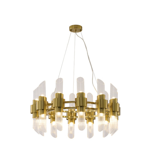 Bethel International in Satin Brass Chandelier Model: MU131C32BR