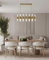 Bethel International in Satin Brass Chandelier Model: MU133C45BR
