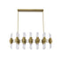 Bethel International in Satin Brass Chandelier Model: MU133C45BR
