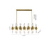 Bethel International in Satin Brass Chandelier Model: MU133C45BR