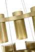 Bethel International in Satin Brass LED Chandelier Model: MU124C18BR