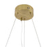 Bethel International in Satin Brass LED Chandelier Model: MU126C9BR