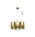 Bethel International in Satin Brass LED Chandelier Model: MU126C9BR