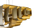 Bethel International in Satin Brass LED Chandelier Model: MU140C60BR